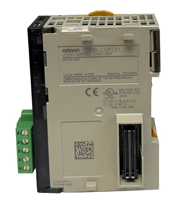 Used OMRON CJ1W-CORT21 / CJ1WCORT21 SYSMAC USER DEFINED CPU CAN UNIT 24VDC 0.5W NSMP