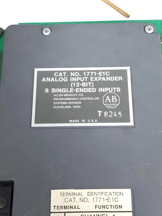 Used ALLEN BRADLEY 1771-E1C ANALOG INPUT EXPANDER MODULE (12-BIT)
