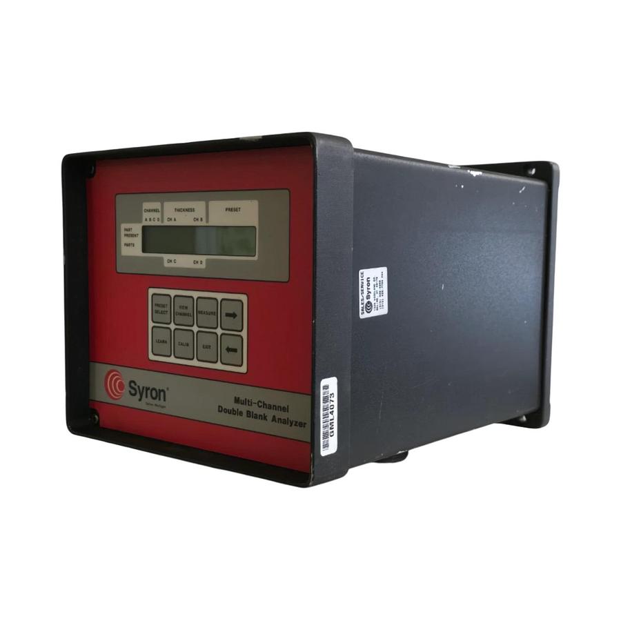 Refurbished SYRON (IMI NORGREN) DBA200 - DBA MULTI-CHANNEL DOUBLE BLANK ANALYZER 120VAC REP