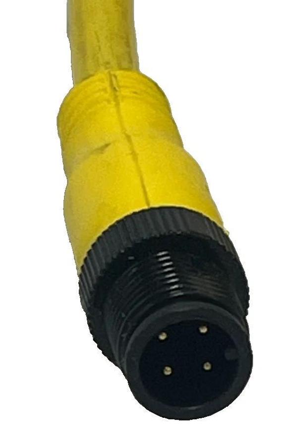 Used ALLEN BRADLEY 889D-F4ECDM-10 SER B MICRO CABLE FEMALE TO MALE STRAIGHT 4PIN 10M