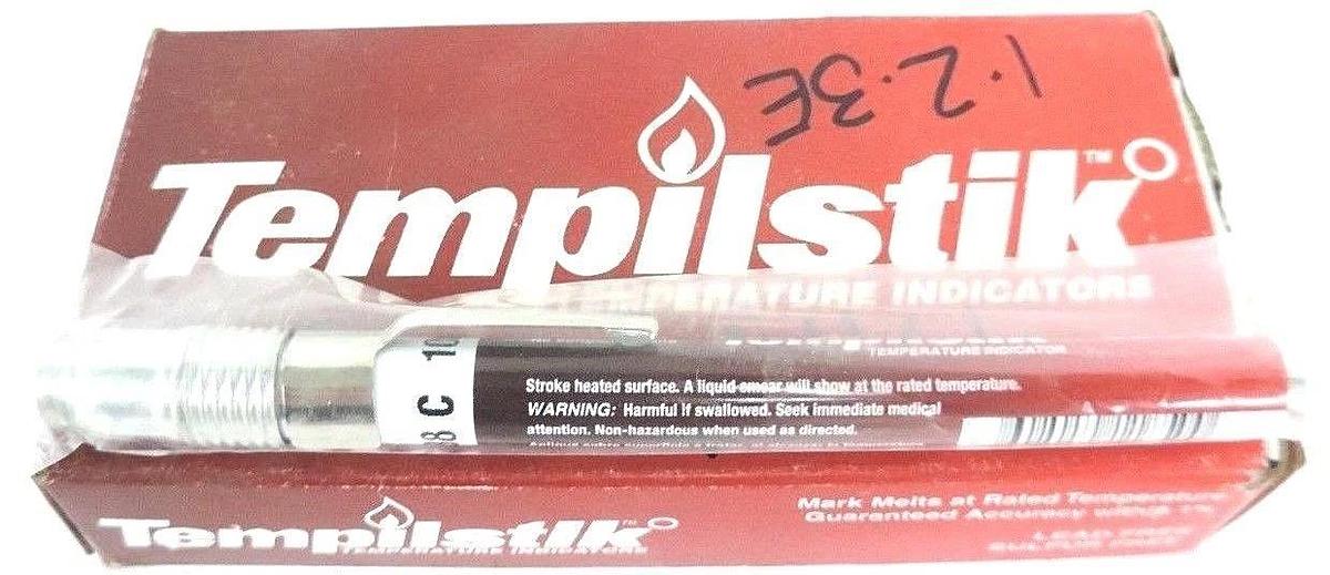 Used BOX OF 10 TEMPIL INC. 719-TS1000 TEMPILSTIK TEMPERATURE INDICATORS 1000F, TE1000