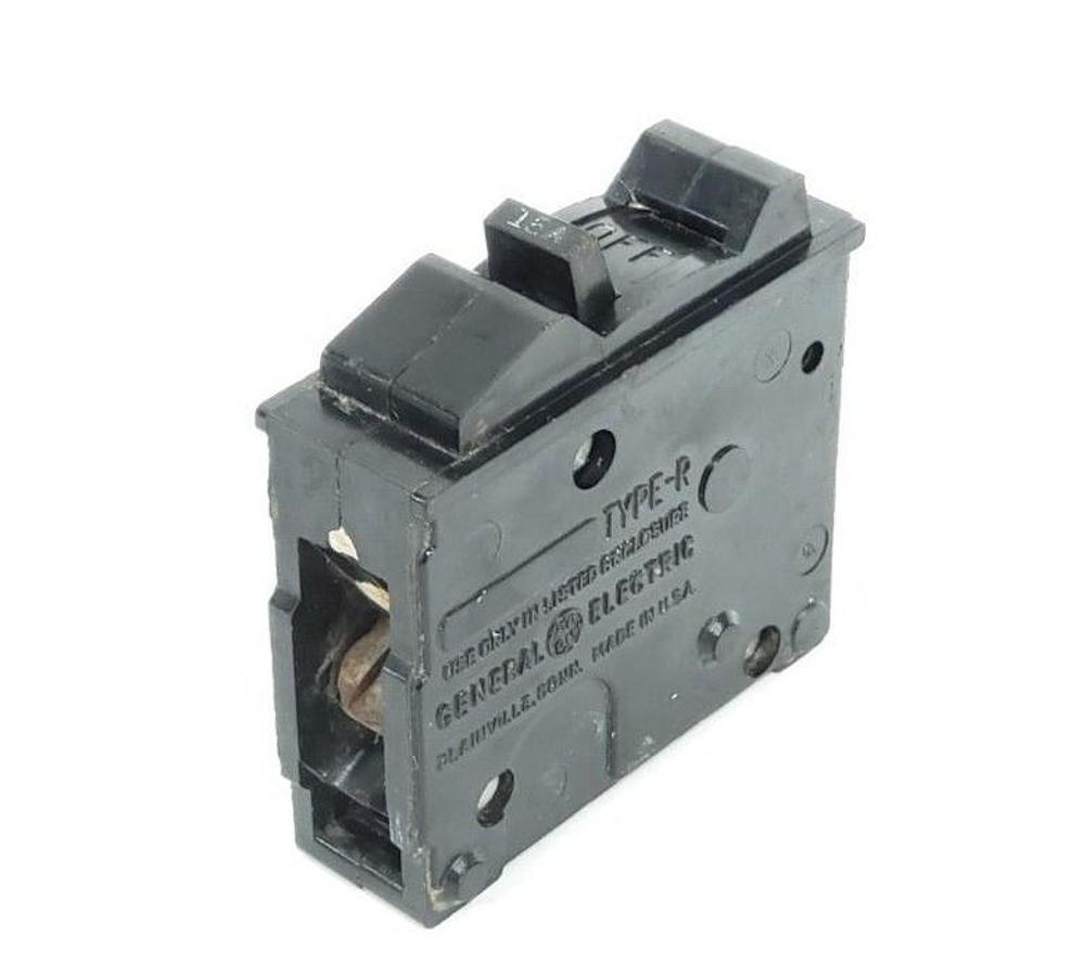 Used GENERAL ELECTRIC TYPE R CIRCUIT BREAKER, 15 AMP