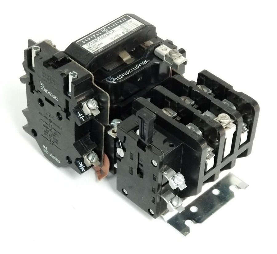 Used GENERAL ELECTRIC CR306C000AATA STARTER SIZE: 1 600VAC 27A, 15D21G-22 COIL