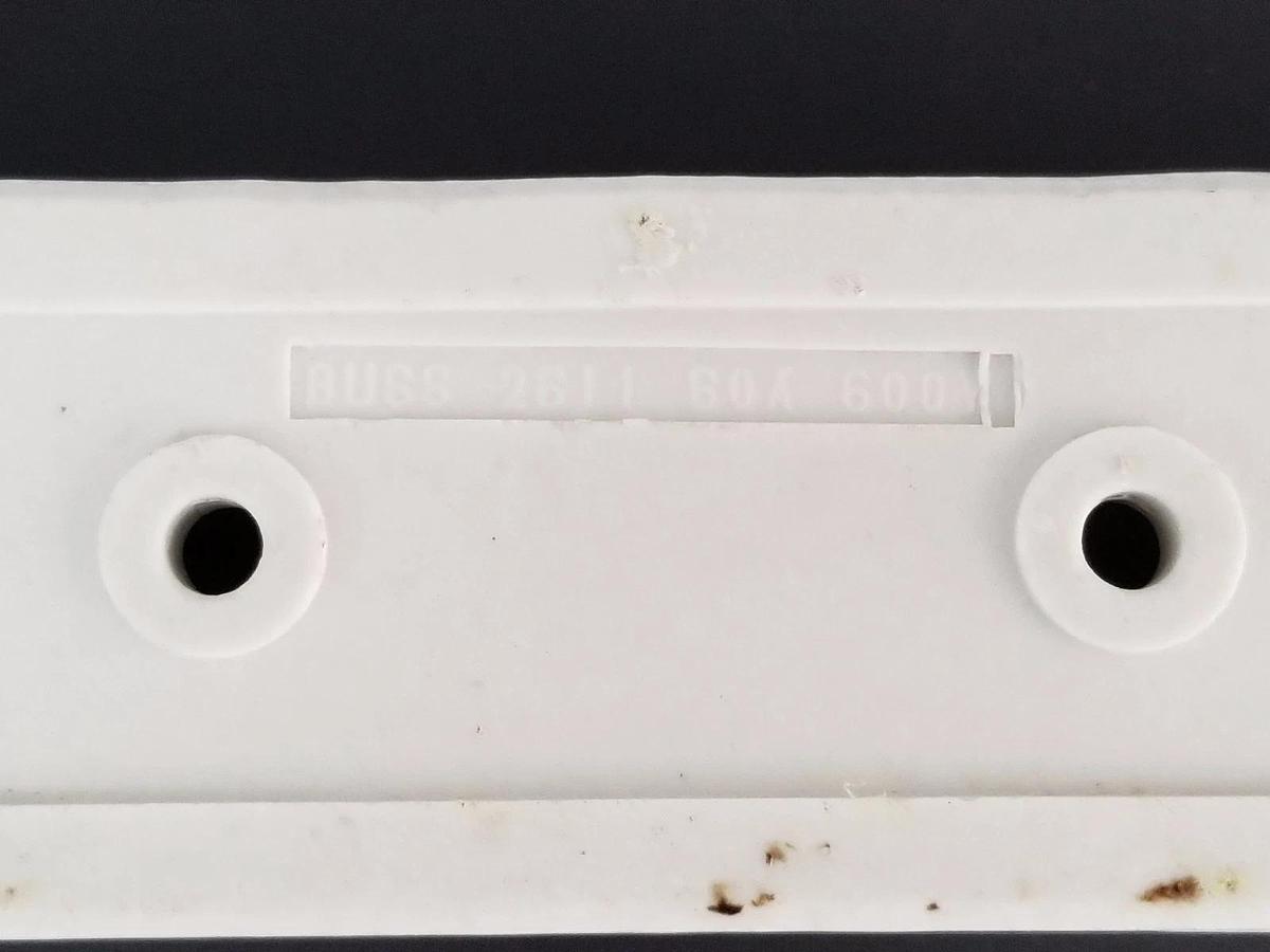 Used BUSSMANN 2611 CERAMIC FUSE BLOCK 60A, 600V