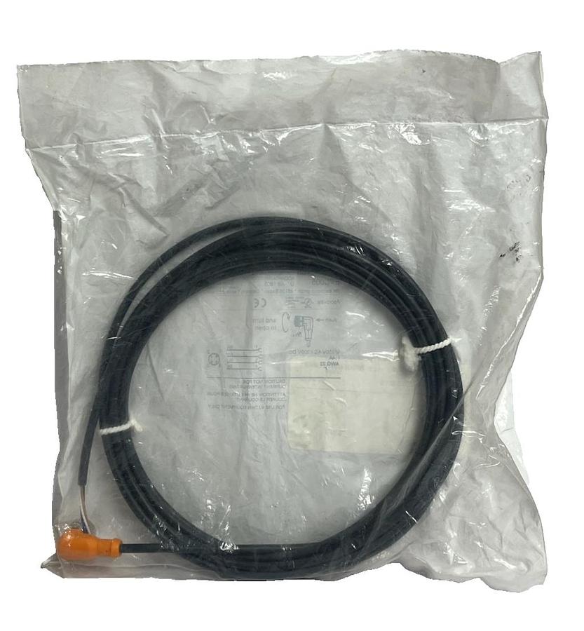 NEW ifm electronic EVC005 M12 Connection Cable 4-Pin Female 5m PUR Sealed