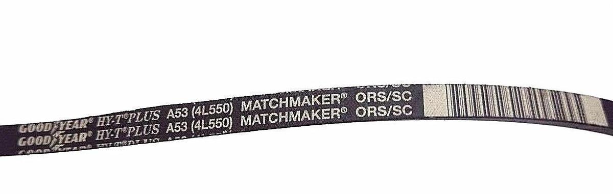Used LOT OF 6 NEW GOODYEAR A53 HY-T PLUS MATCHMAKER ORS/SC V-BELTS 4L550