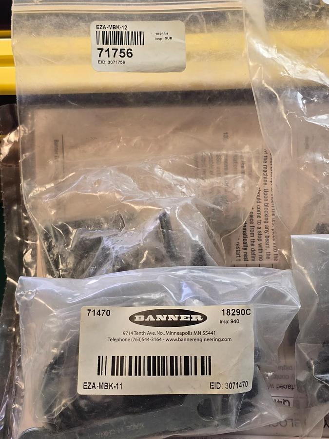 Used Banner Engineering SLSP30-1500Q88 EZ-SCREEN Safety Light Curtain Set 72396 NSMP
