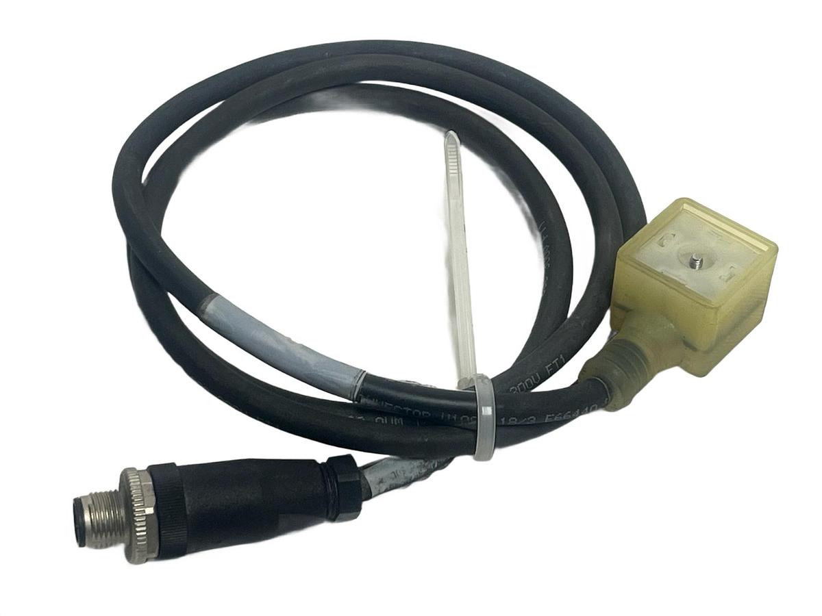 Used Allen-Bradley 889V-LD2DBE-2 Ser. A Valve Cordset 2-Pin Dual Red/Yellow 2m - NSNP