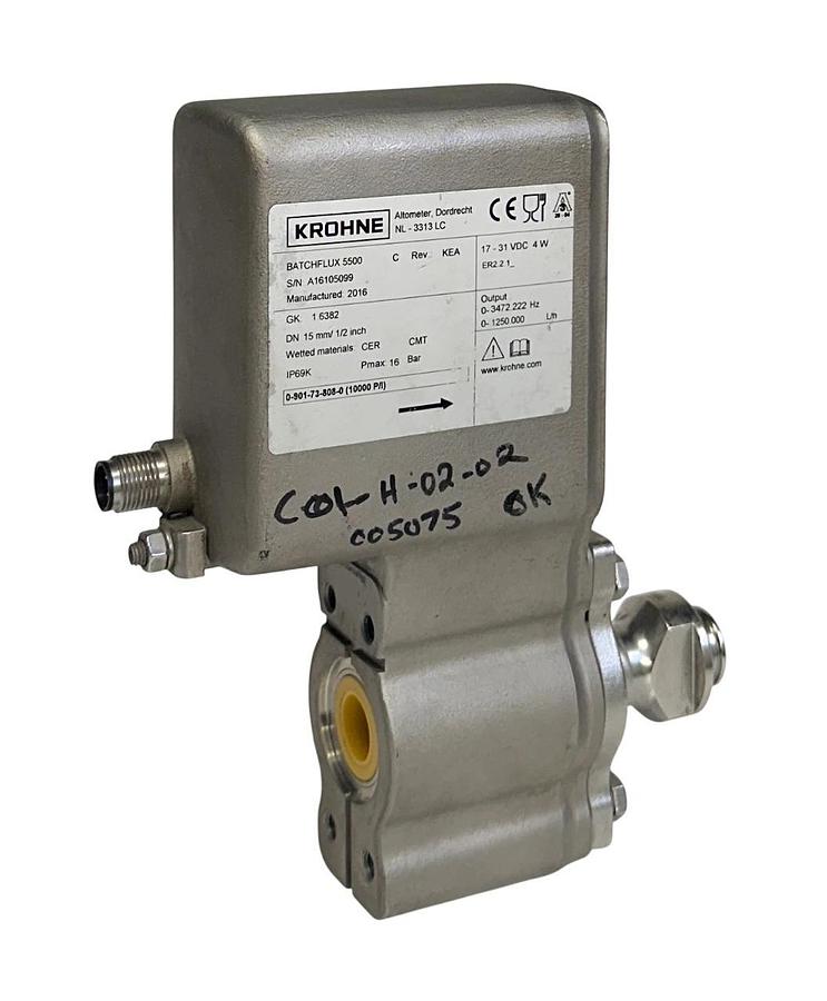 Used KROHNE 0-901-73-808-0 / 0901738080 BATCHFLUX 5500 C FLOW METER 17-31VDC 4W USNP