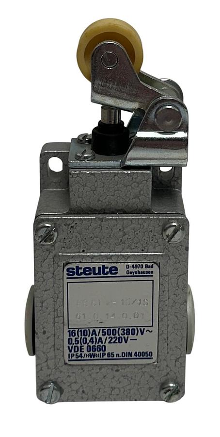 Used STEUTE ES61WH10/1S / 61.0.14.0.01 LIMIT SWITCH ROLLER-LEVER 500 (380)V NSNP
