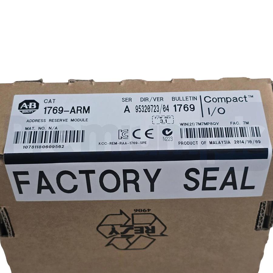 Used Sealed Pre-Owned Allen Bradley 1769-ARM /A CompactLogix Address Reserve Module