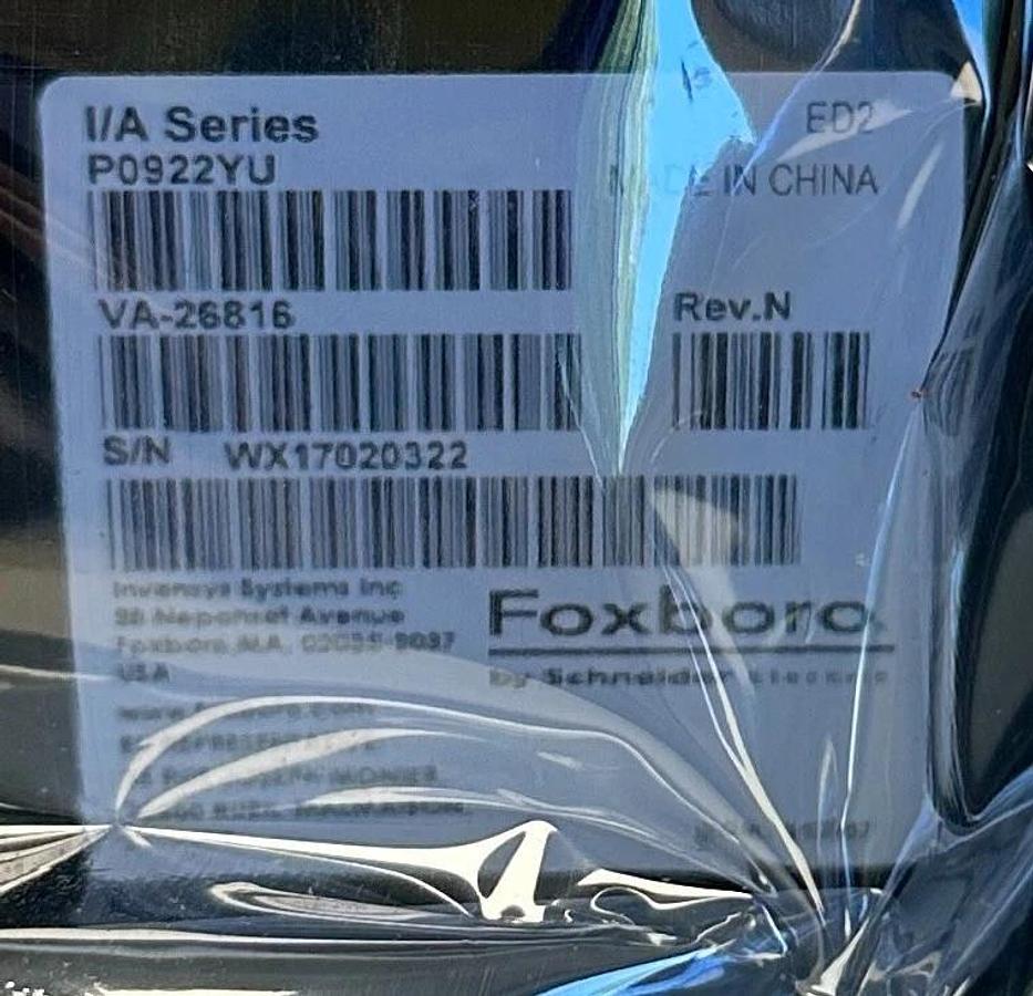 NEW FOXBORO P0922YU / VA-26816 I/A SERIES POWER SUPPLY Rev. N FPS400-24 NSMP