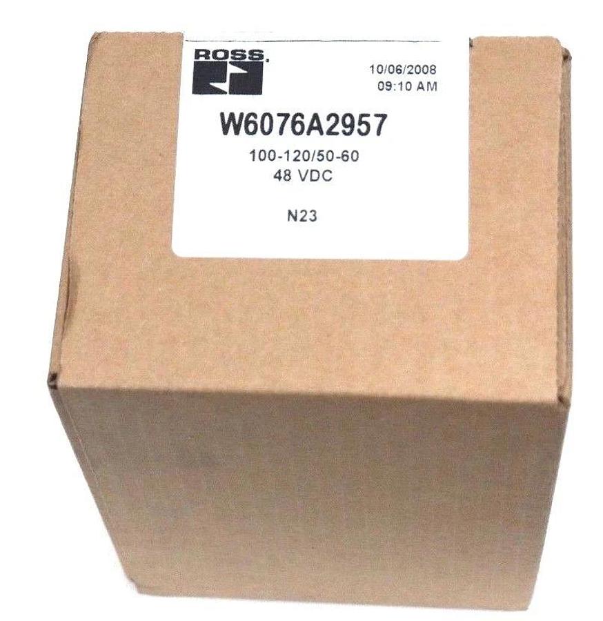 Used FACTORY SEALED ROSS W6076A2957 ENERGY SAVER 100-120/50-60, 48 VDC