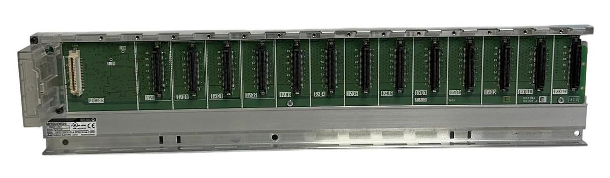 Used 6 MITSUBISHI Q312B MELSEC-Q 12 I/O SLOT / 1 CPU SLOT / 1 POWER SLOT 5VDC USNP