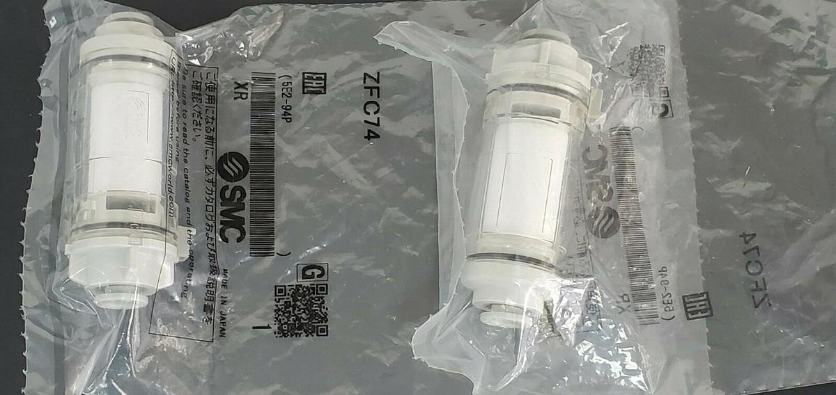 LOT OF 2 NEW SMC ZFC74 IN-LINE AIR FILTERS
