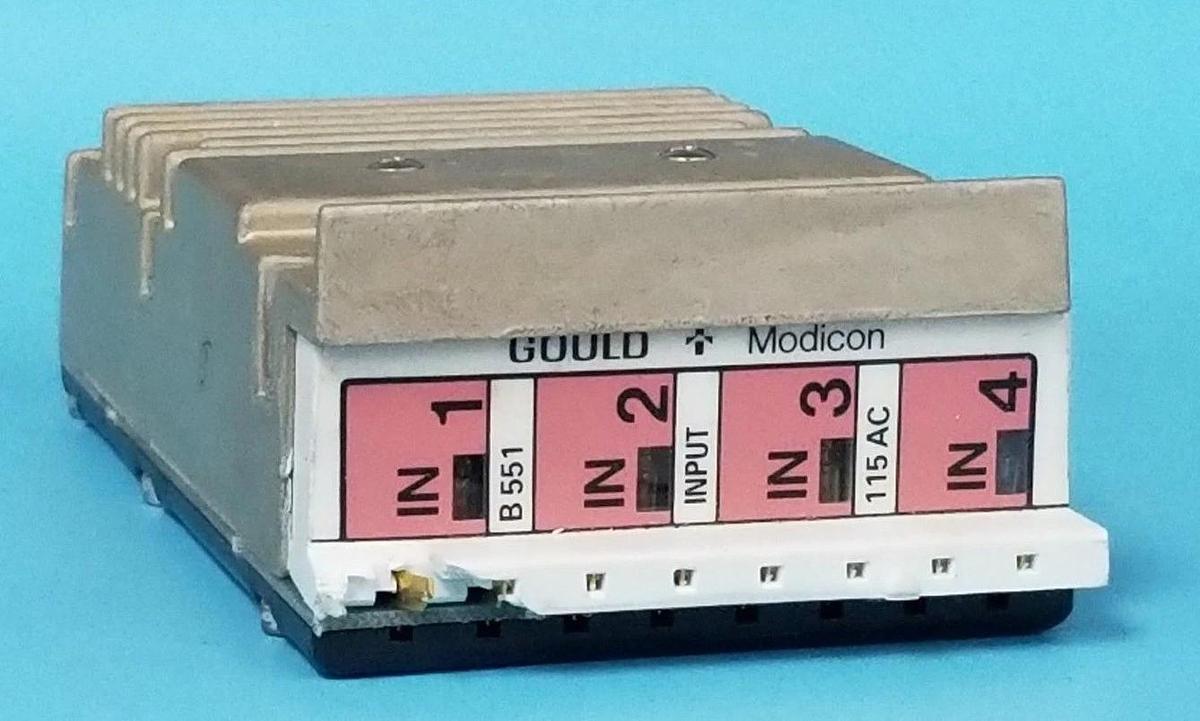 Used GOULD MODICON AS-B551-000 INPUT MODULE 115VAC B551