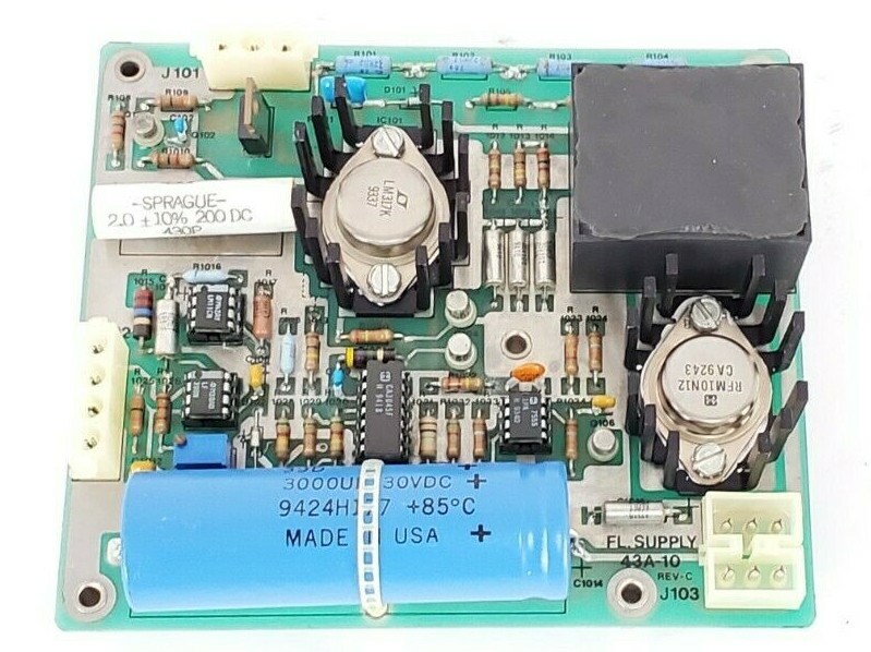 Used FL SUPPLY 43A-10 PC BOARD 43A10 REV. C