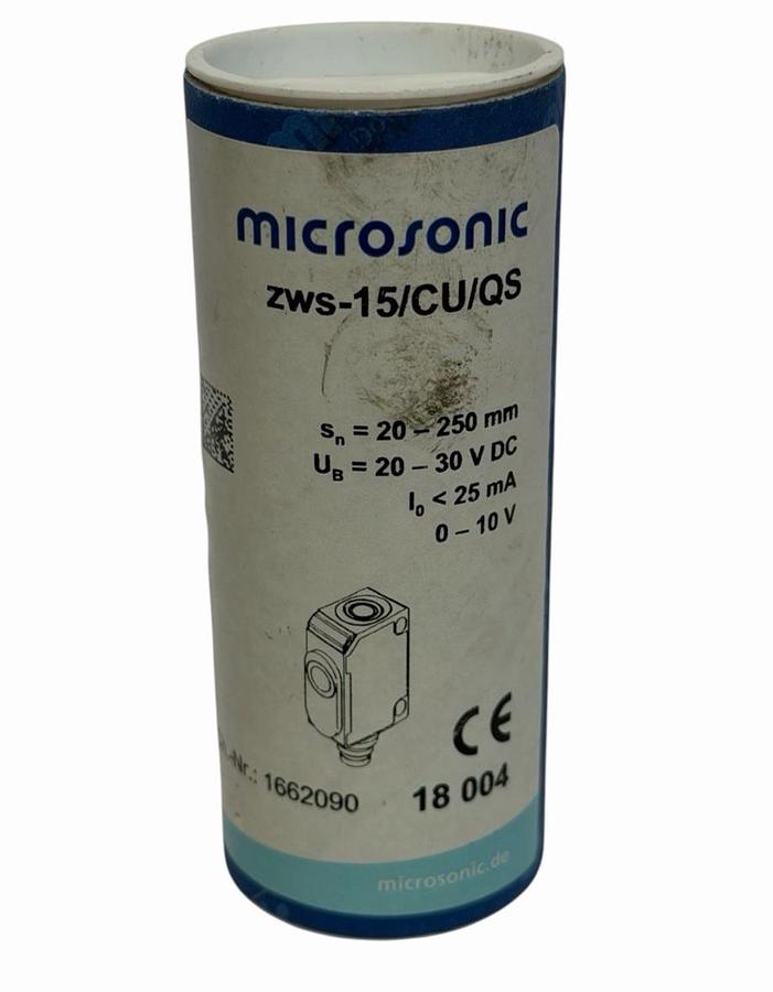 NEW MICRO SONIC ZWS-15/CU/QS ULTRA SONIC SENSOR 20-250mm CH. NR. 1662090