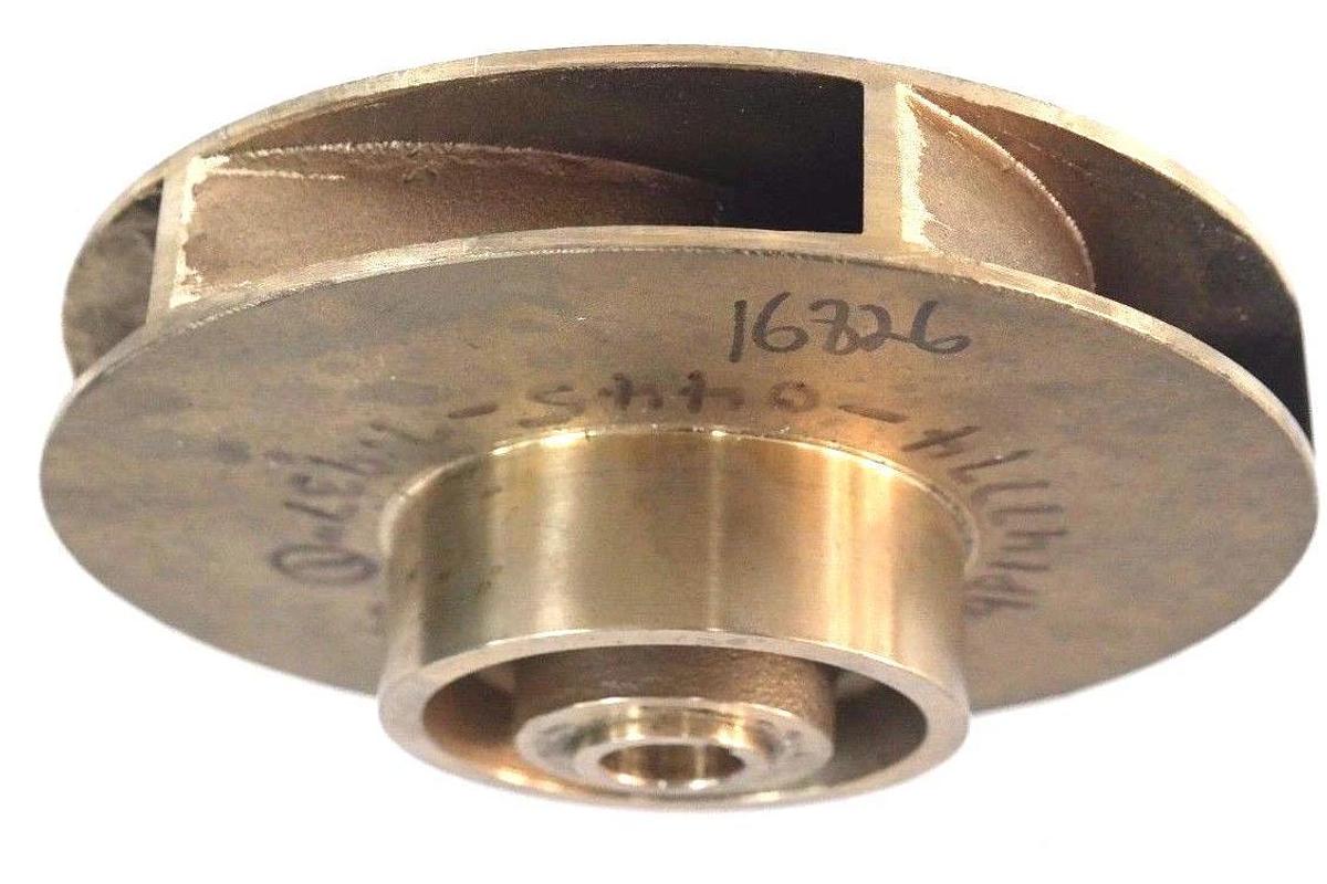 Used GOULDS PUMP 3-7-245 VANE IMPELLER 9P1 47774-0445-7.937" BRASS