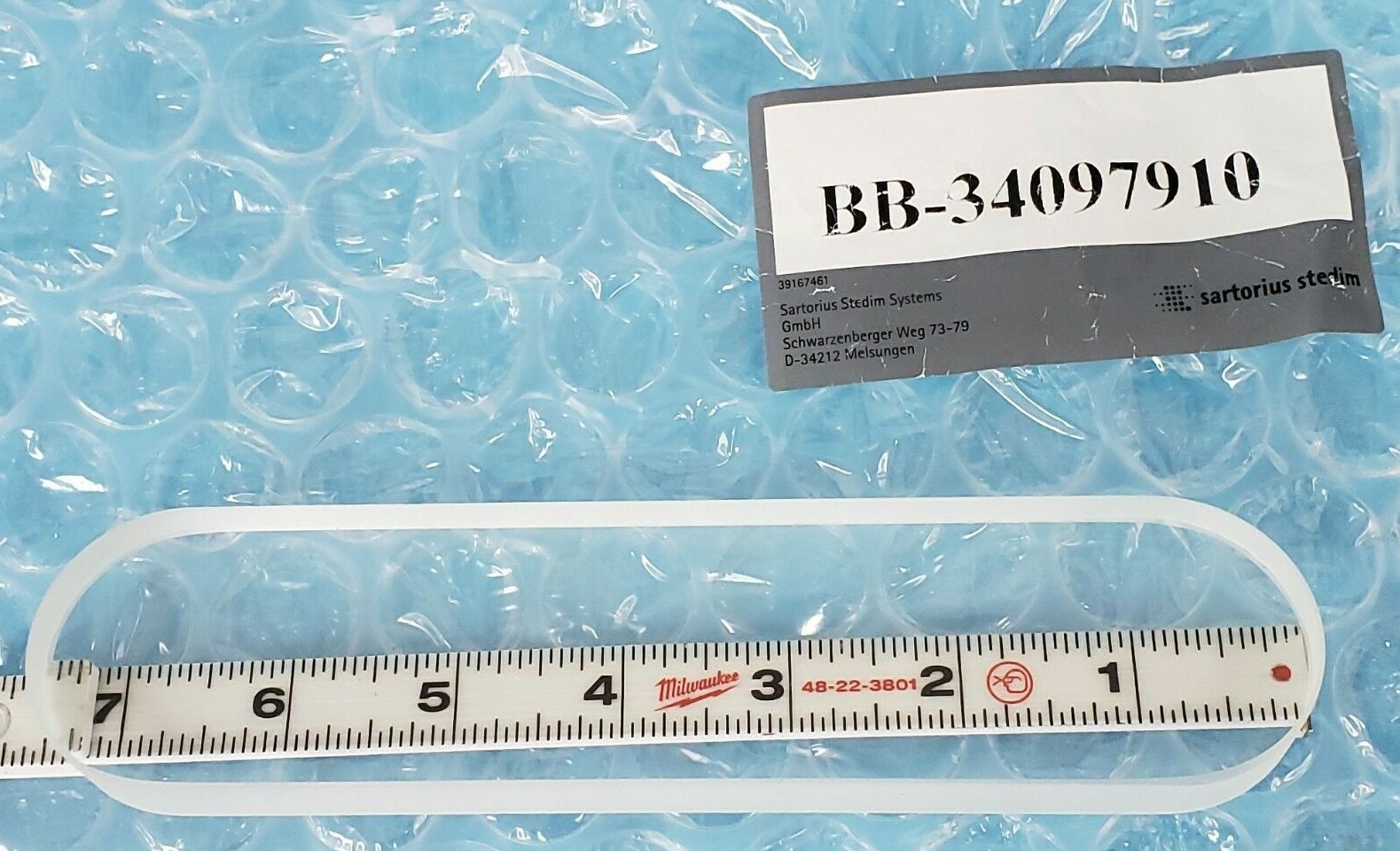 Used NEW SARTORIUS-STEDIM BB-34097910 LONGITUDIAL SIGHT GLASS 195x45x15