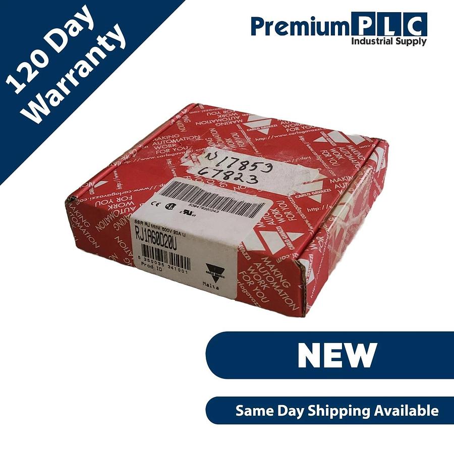 NEW CARLO GAVAZZI RJ1A60D20U / RJ1A-60D20U SOLID STATE RELAY RJ MINI 600V 20A U