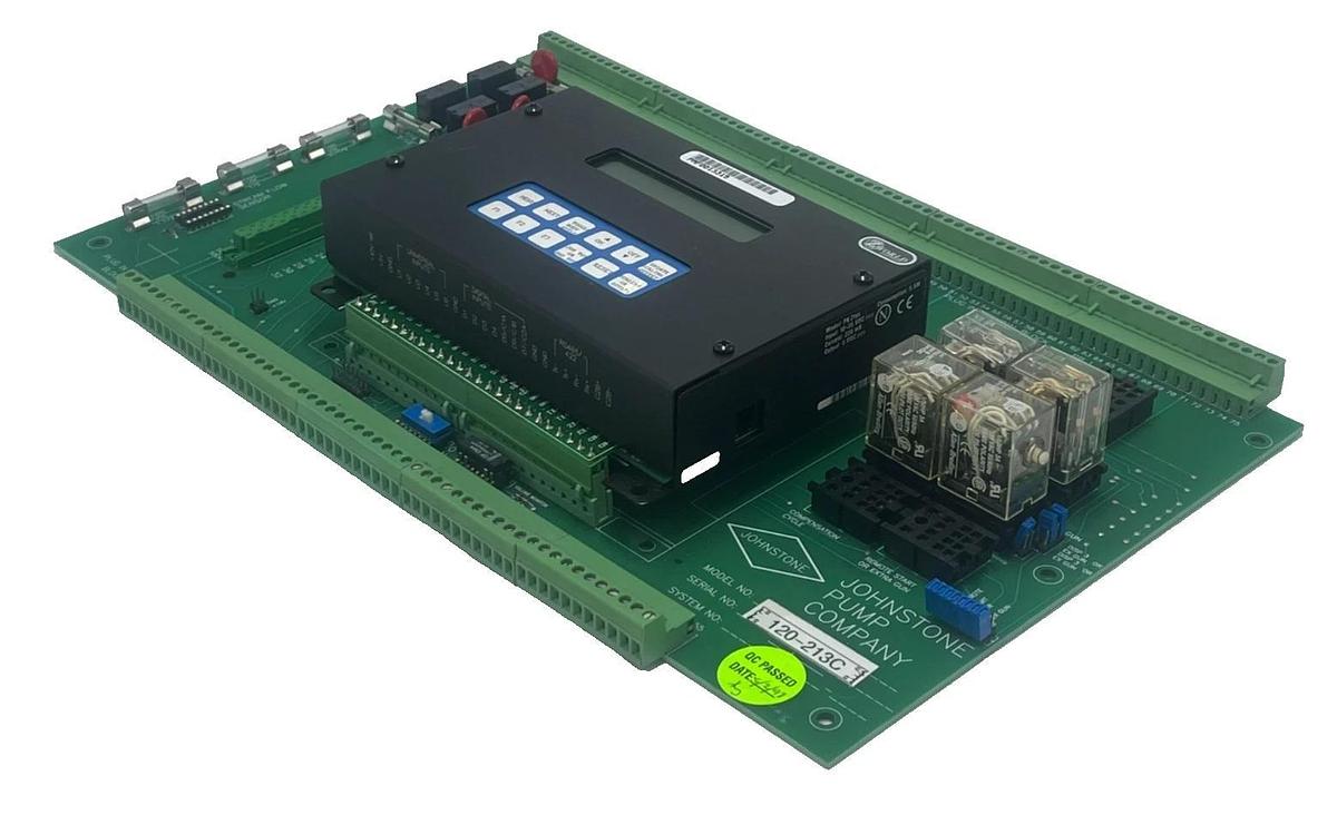 JOHNSTONE PUMP 120-213C Autostream Board A073B w/Z-WORLD PK21XX Controller NSMP