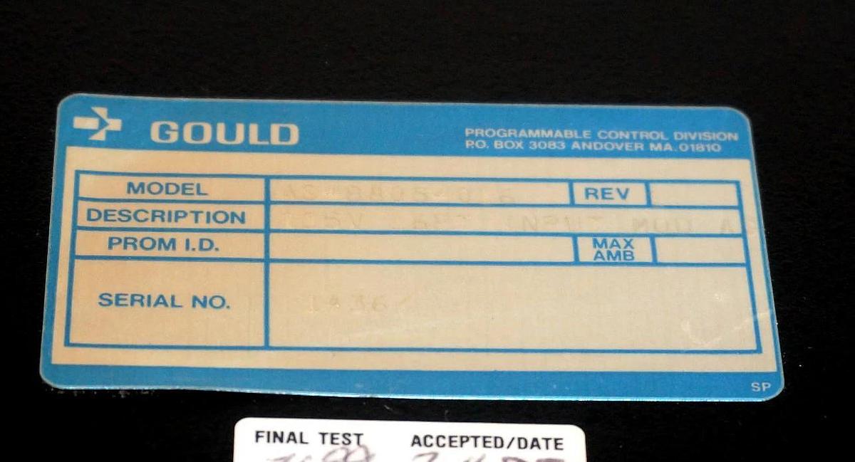 Used MODICON AS-B805-016 800 I/O 115V IN 16PT ASB805016