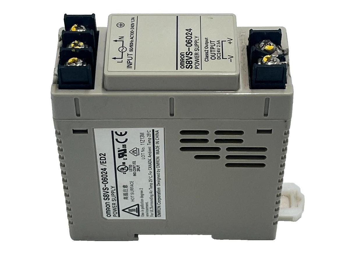 Used Lot of 3: Omron S8VS-06024/ED2 Switch Mode Power Supply 24VDC 2.5A 60W