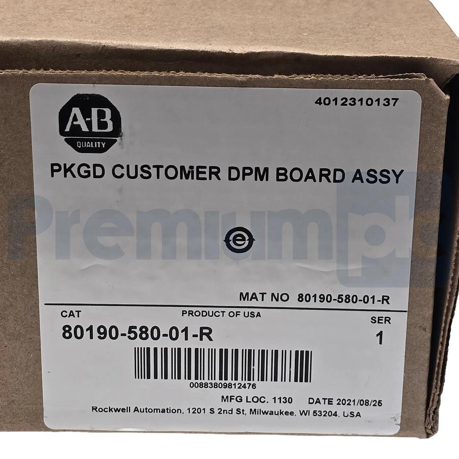 Used Allen Bradley 80190-580-01-R /1 PowerFlex 7000 DPM Drive Processor Board NSFS