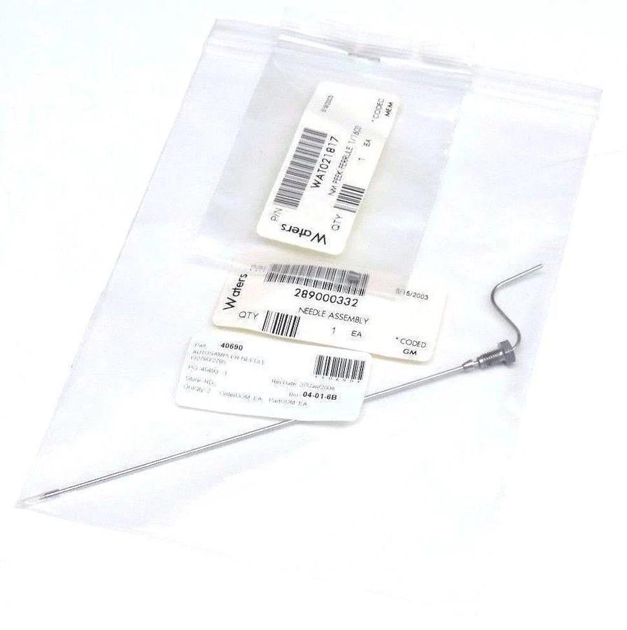 Used NEW WATERS 289000332 NEEDLE ASSEMBLY W/ WAT021817 NM PEEK FERRULE 1/16 OD