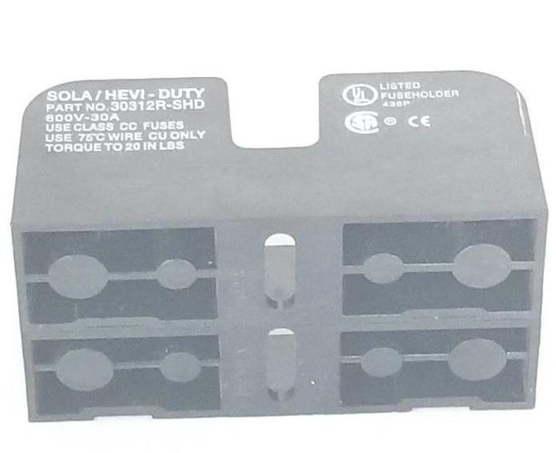 Used SOLA / HEVI-DUTY 30312R-SHD FUSE HOLDER 600V, 30A, 30312RSHD