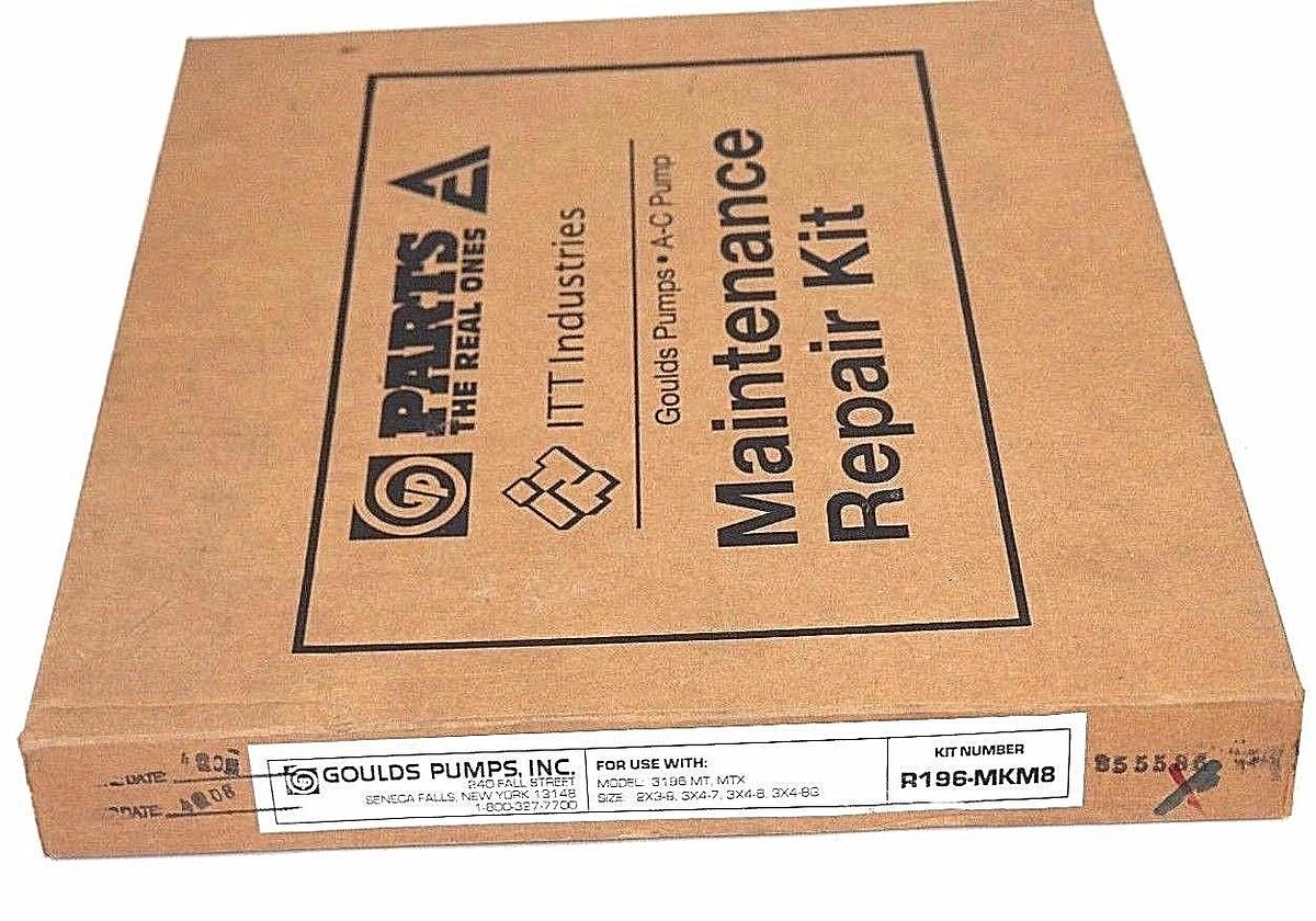 Used NIB GOULDS PUMPS R196-MKM8 MAINTENANCE SEAL KIT MT R196MKM8