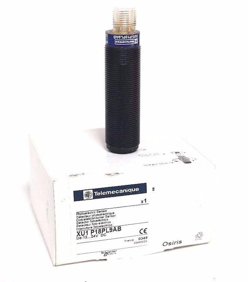 Used NIB TELEMECANIQUE XU1-P18PL9AB PHOTOELECTRIC SENSOR XU1P18PL9AB, 12...24V DC