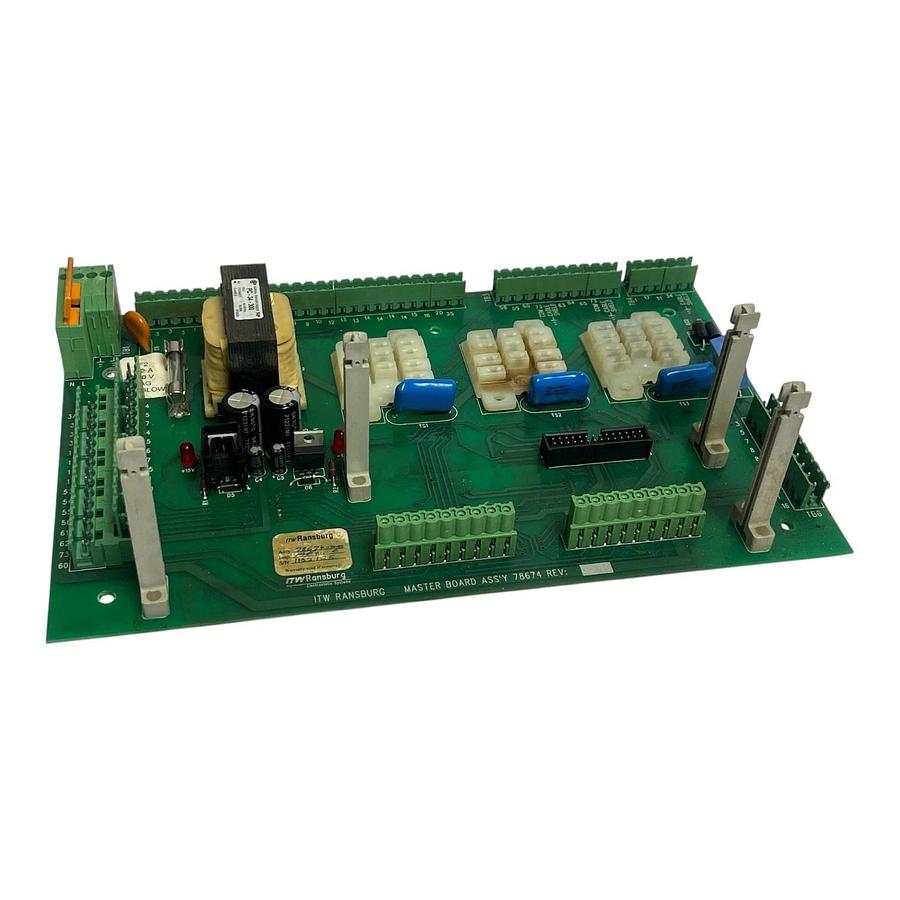 Used ITW Ransburg 78674-00 Voltage Master 2 Master Board Assembly Rev E