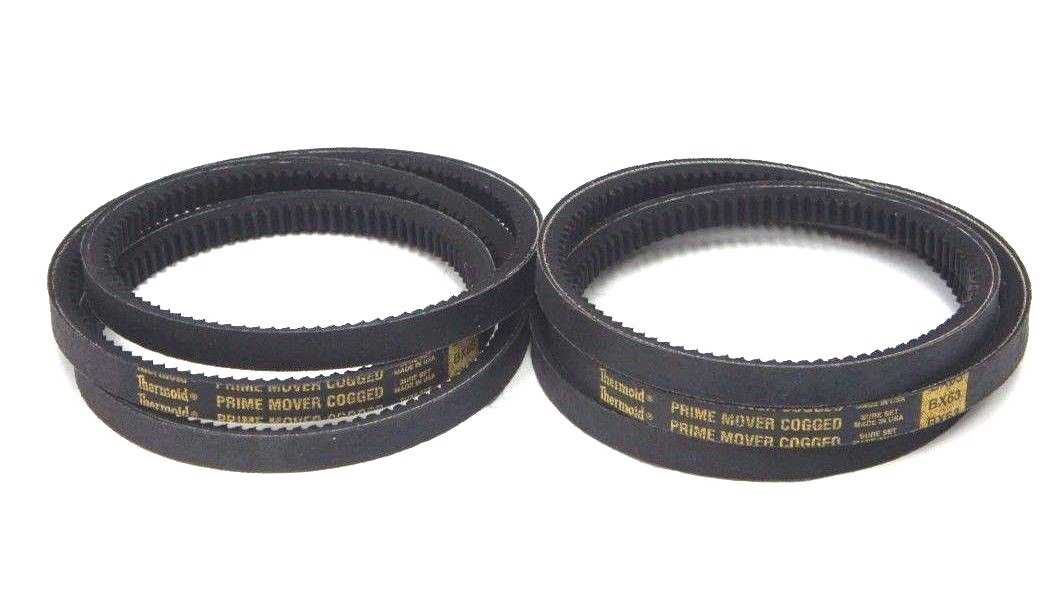 Used LOT OF 2 NEW THERMOID BX63 PRINE MOVER COGGED V BELTS