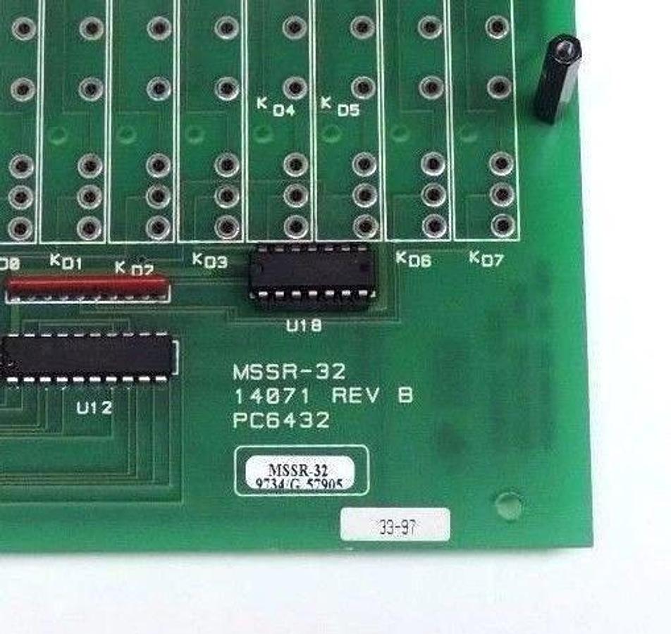 Used KEITHLEY MSSR-32 RELAY BOARD 32 CHANNEL 14071 REV B PC6432 MSSR32