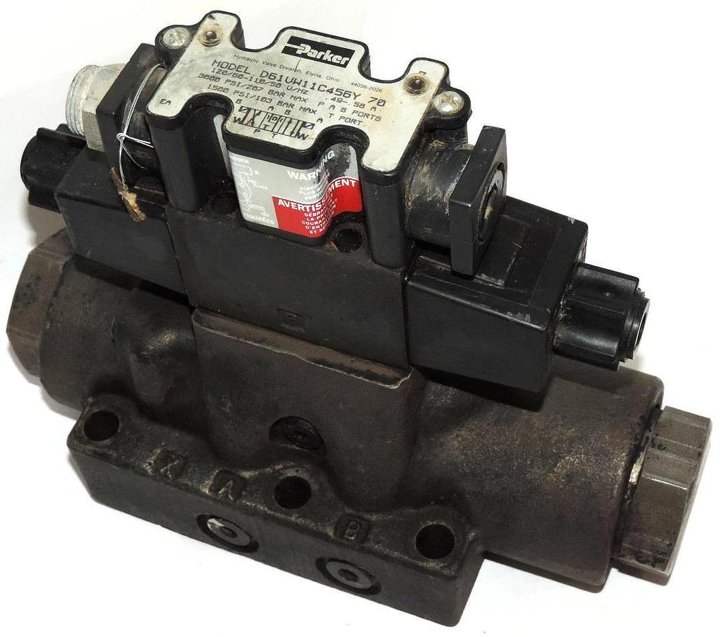 Used PARKER D61VW11C456Y 70 PROPORTIONAL DIRECTIONAL CONTROL VALVE D61VW11C456Y70