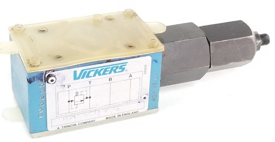 Used VICKERS DGMC-3-PT-CW-31 PRESSURE RELIEF VALVE 507265 17-SA-MEB C03285D