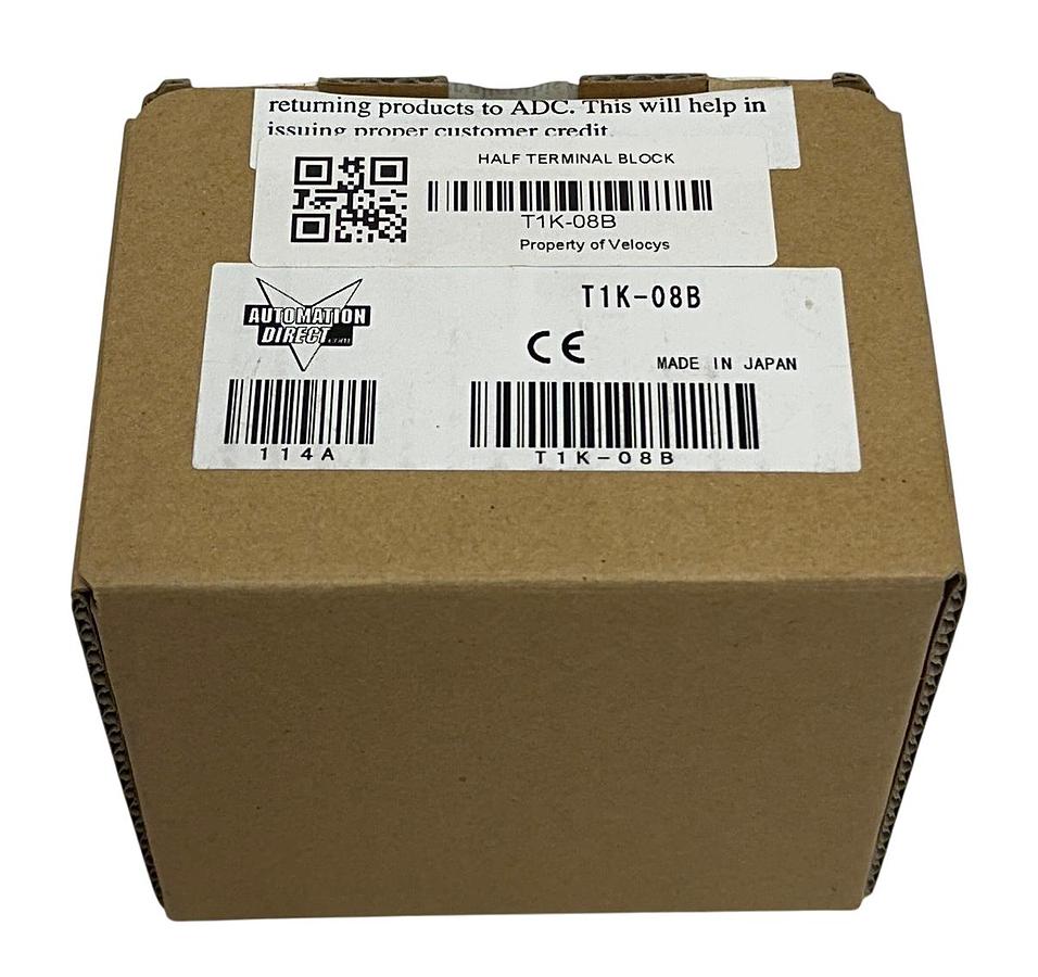 Used AUTOMATIONDIRECT T1K-08B / T1K08B TERMINATOR HALF-SIZE TERMINAL BASE 24-PIN NSMP
