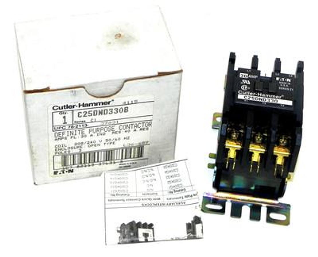 Used NIB CUTLER HAMMER C25DND330B DEFINITE PURPOSE CONTACTOR