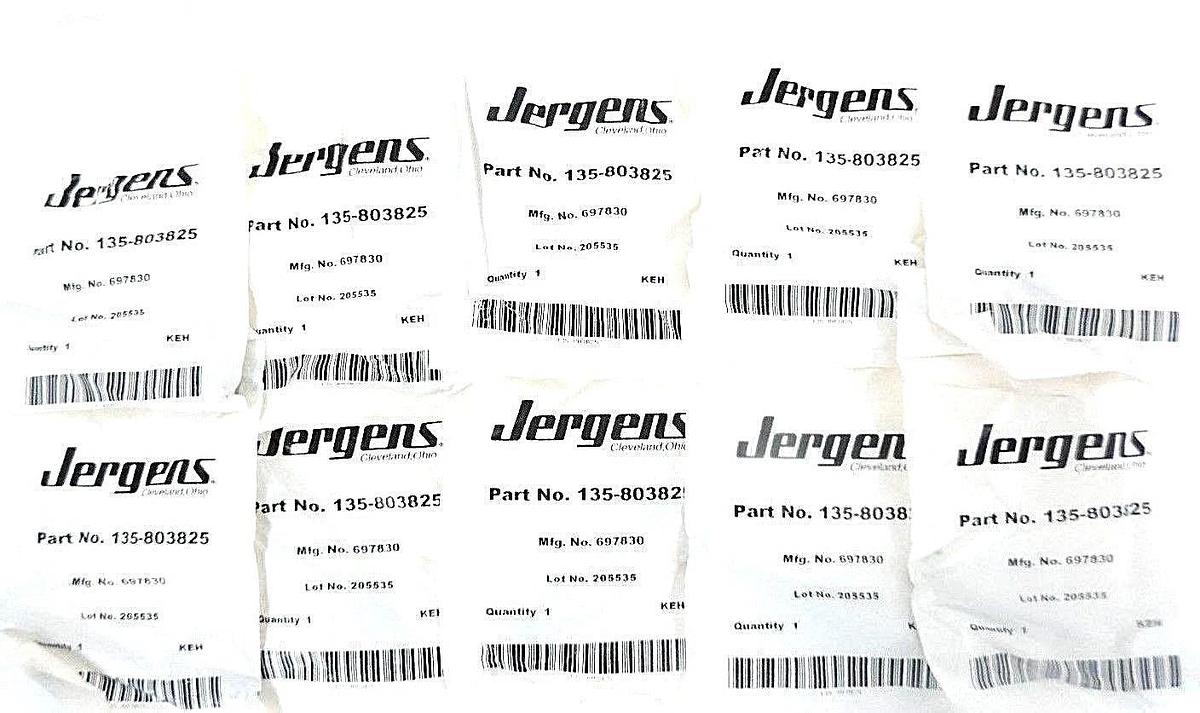 Used LOT OF 10 NEW JERGENS 135-803825 KLP HD DETENT PIN 1/4X3.0 SS, 803825, 697830