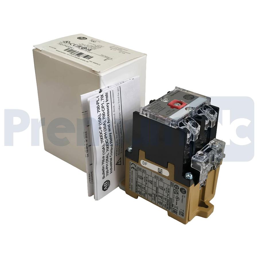 Used Allen-Bradley 700-P400A1 /E Type P Control Relay 110/120V AC Coil, 4 N.O. NSMP