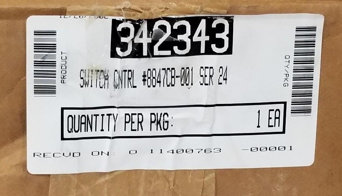 Used NIB ELECTROSWITCH 8847CB-001 SWITCH CONTROL 8847CB001