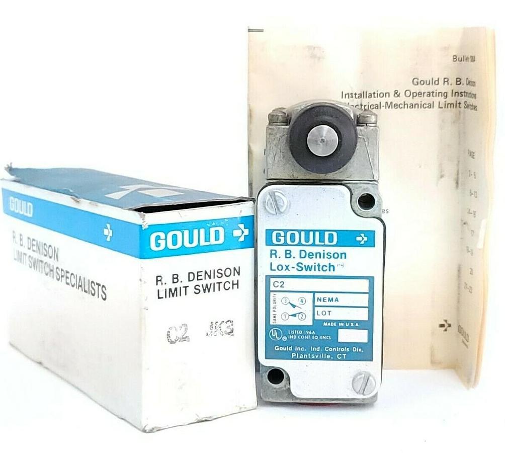 Used NIB GOULD R.B. DENISON C2-JK3 LIMIT SWITCH C2JK3