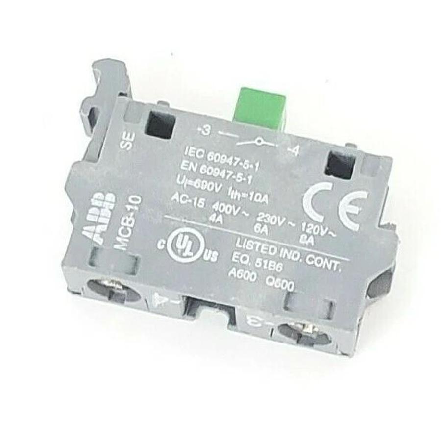 Used ABB MCB-10 CONTACT BLOCK CONTACT BLOCK 10AMP 690V
