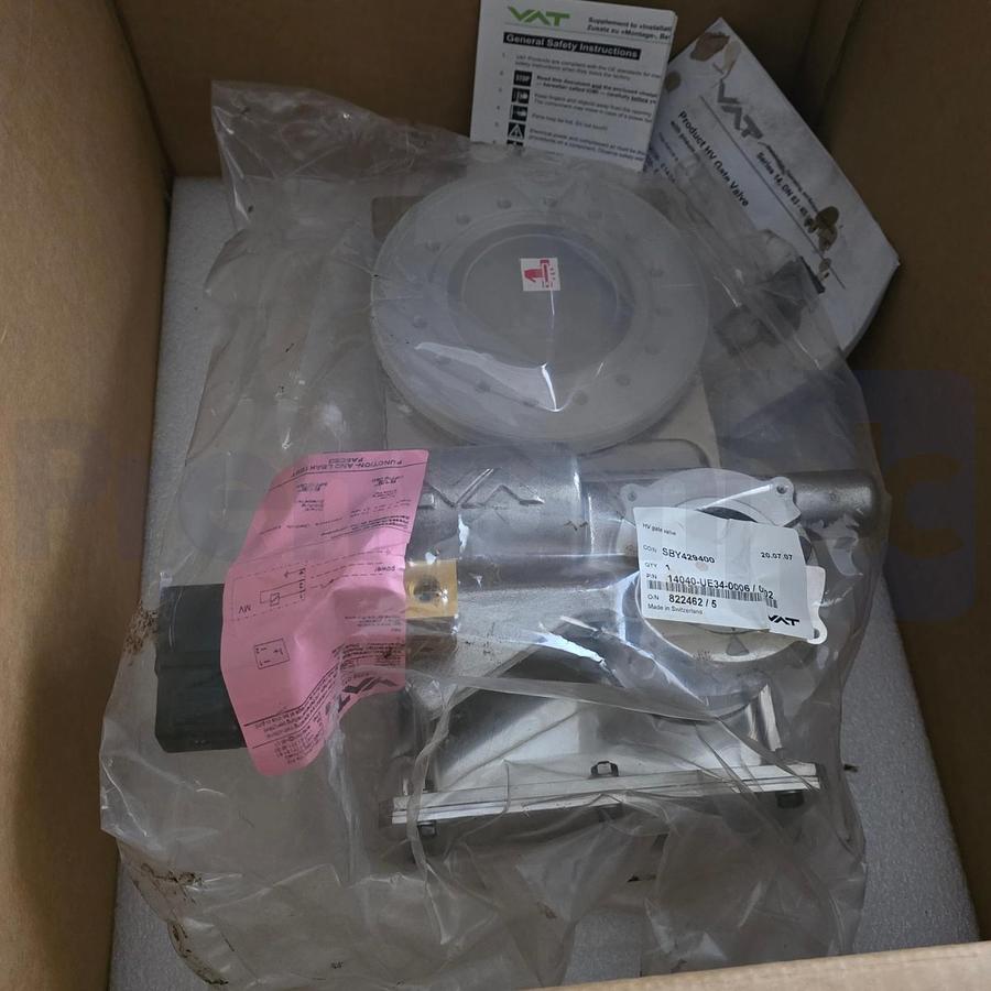 Used VAT 14040-UE34 14.0 HV Gate Valve w/Actuator DN 100 4" 14040-UE34-0006/0002 NEW