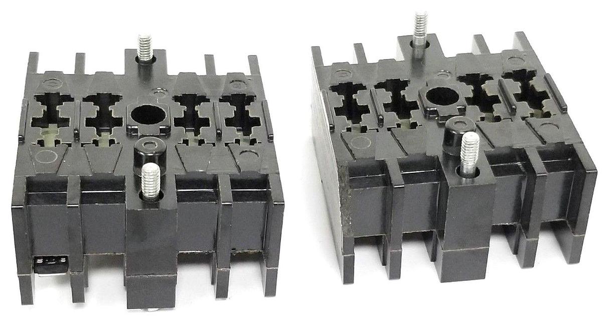Used LOT OF 2 CUTLER HAMMER D23MD10 RELAY ACCESSORY FRONT DECKS