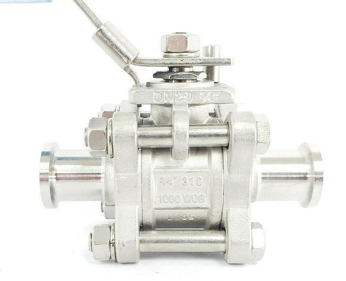Used JENSEN 3/4"-CF8M 1000 WOG 3/4" BALL VALVE 0305