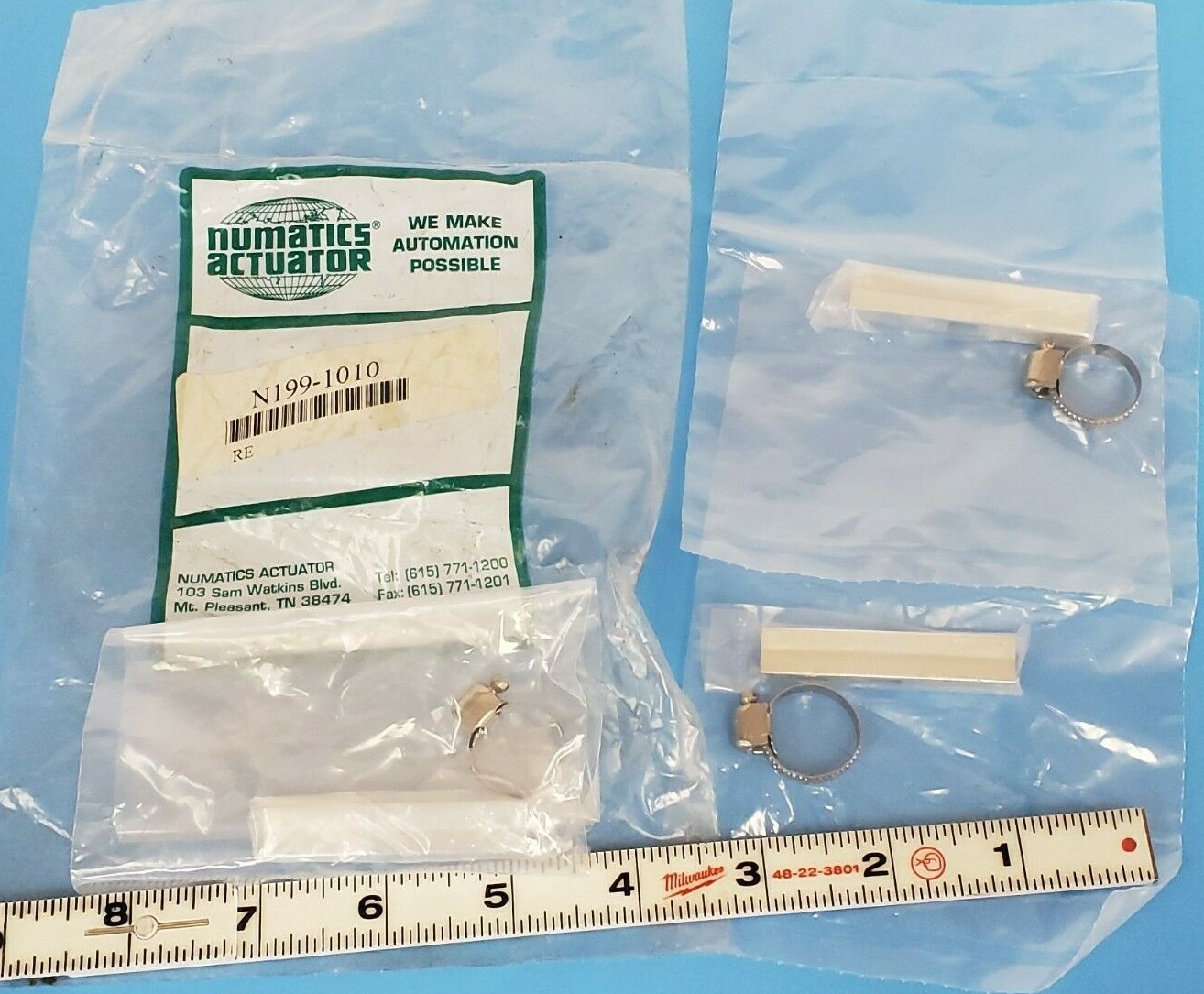 Used LOT OF 3 NEW NUMATICS ACTUATOR N199-1010 SWITCH BRACKET KITS 9/16" BORE