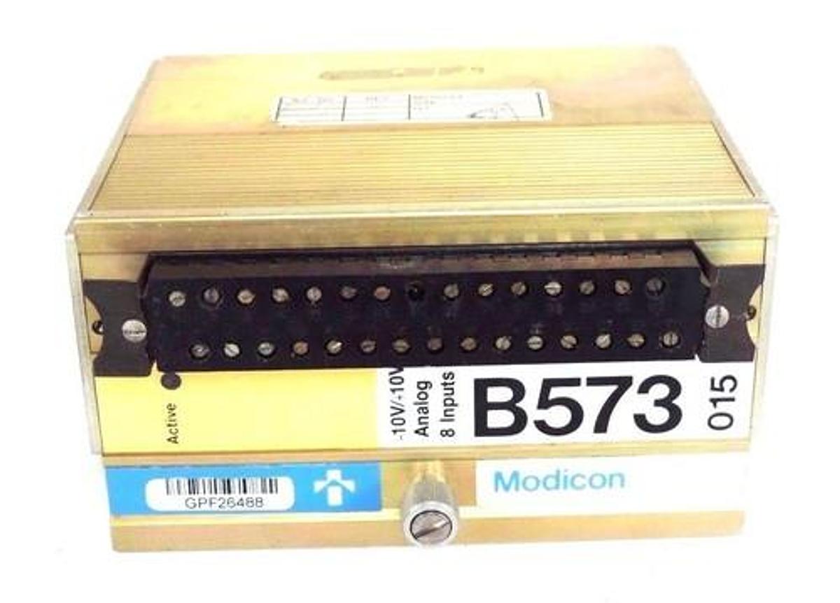 Used GOULD MODICON AS-B573-010 ANALOG MODULE 0-10V, 8 INPUTS, ASB573010